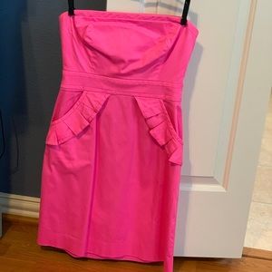 J crew strapless pink dress